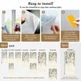 thumbnail image 6 of Green Brown Botanical Window Privacy Film, Farmhouse Eucalyptus Leaves Rustic Static Cling UV Sun Blocking Heat Control Window Tint, Non-Adhesive One Way Windows Privacy Cover 17.7''x78.7'', 6 of 7