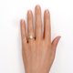 thumbnail image 2 of JeenMata Anillo de Compromiso Art Déco de Cinco Piedras con Diseño Antiguo de Ópalo Etíope de Corte Ovalado de 1,5 Quilates y Moissanita en Baño de Oro Amarillo de 18 K sobre Plata, 2 of 6