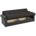 thumbnail image 2 of Ottomanson Convertible Sleeper Sofa Bed with Hidden Storage, Firm Comfort Couch, Black, 2 of 7