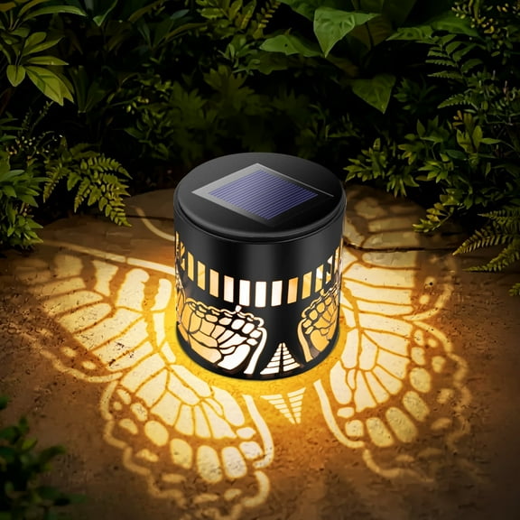 DAYBETTER Solar Lanterns Outdoor Waterproof, Butterfly LED Solar Lights for Garden Backyard Yard Patio Decoration