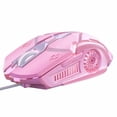 thumbnail image 1 of Gaming Mouse Low-noise 7 Color Backlight 6 Key Anti-slip Mechanical Mouse Gaming Accessory, Pink, 1 of 1