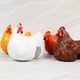 thumbnail image 5 of Estatua de para Exteriores E Interiores, Adornos de Animales de Resina Divertidos, Estatua de Pollo, Escultura de Animales de Jardín Coleccion naranja DYNWAVEMX Artesanías de resina de gallina de escalera, 5 of 8