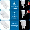 thumbnail image 3 of CazToi Non-Electric Bidet Attachment with Self-Cleaning Dual Nozzles & Adjustable Pressure Easy Install Toilet Bidet Rear Wash, 3 of 6