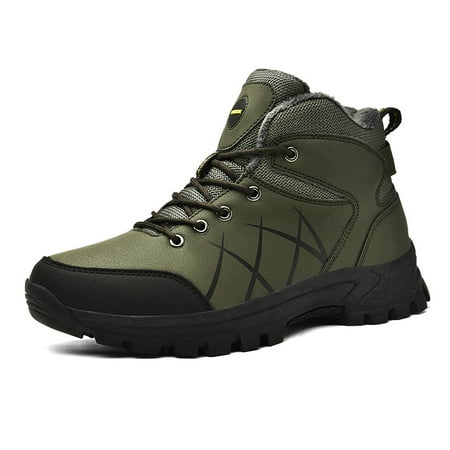 

Men‘s Warm Fleece Comfortable Anti-skid Snow Boots Hiking Shoes Winter