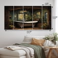 thumbnail image 4 of Designart "Rustic Woodland Bathroom Retreat II" Bath & Laundry Metal Art Print Set, 4 of 5