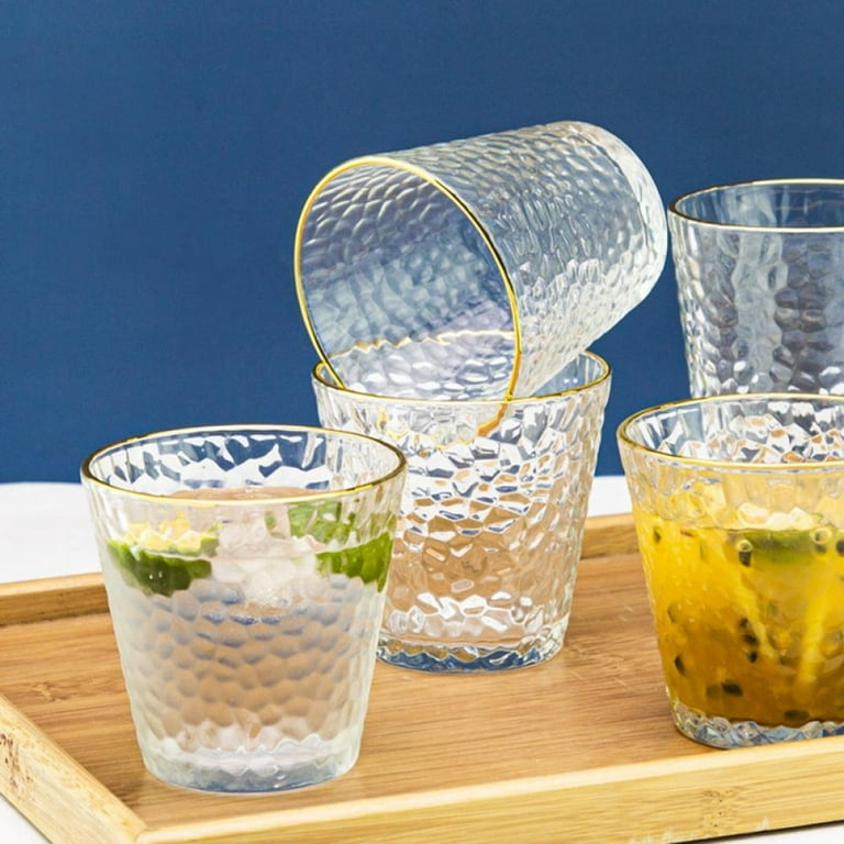 Lead-Free Crystal Clear Glass Cup,Elegant Drinking Cups for  Water,Wine,Beer,Cocktails