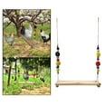 thumbnail image 2 of escaleras para aves de corral de patio trasero columpio,escalera de pollo para gallinero columpio percha,pájaros juguetes masticar soporte perca escalar loros,jaula para mascotas accesorio, 2 of 9