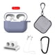 thumbnail image 2 of Juego de caja de almacenamiento de estuche a prueba de golpes con mosquetón 5 en 1 Reemplazo para Airpods Pro 3 Kit de funda para auriculares Bluetooth, gris kenally EL2381-06B, 2 of 2
