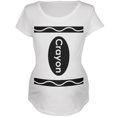 thumbnail image 1 of Crayon Costume White Maternity Soft T-Shirt, 1 of 1