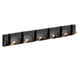 thumbnail image 1 of Cateissary Colgador de puerta plegable con 6 ganchos, gancho de almacenamiento reutilizable de estilo Simple para interior, hogar, dormitorio, Almacenamiento y organización del hogar Oro negro, 1 of 6