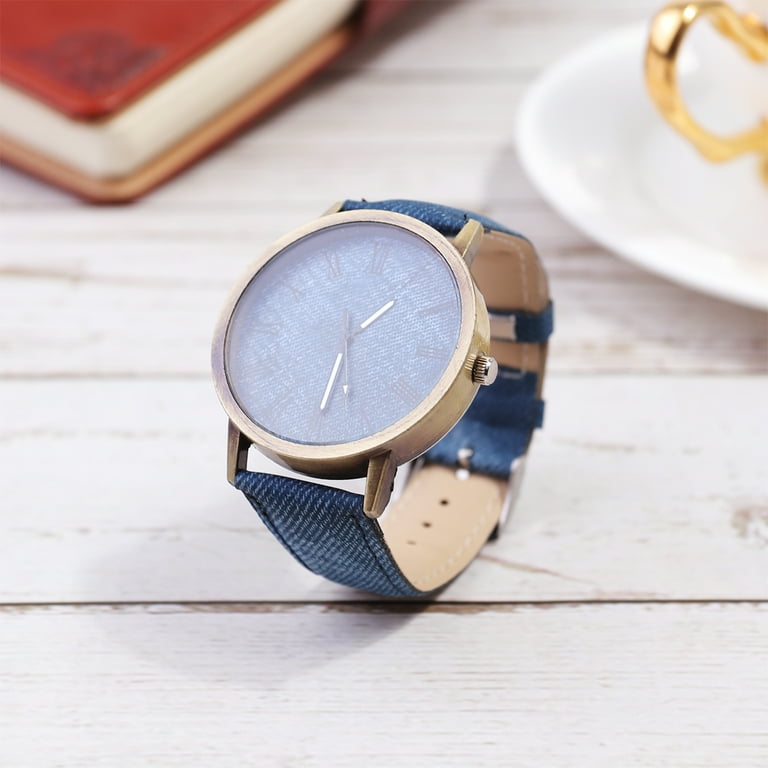 Canvas Watch Fashion Wrist Watch Fashion Quartz Watch Delicate Wrist Decoration Navy Walmart