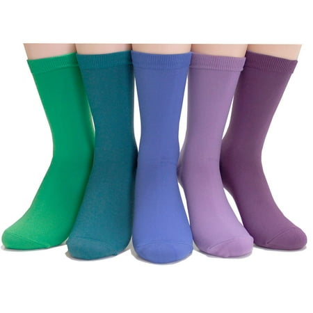 

EVEI Rainbow Color Solid Colored Women s Socks (M02_5 pairs)