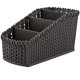 thumbnail image 1 of Wifehelper, caja de almacenamiento de escritorio de ratán de múltiples rejillas, soporte para cosméticos, organizador de escritorio, contenedor de accesorios para el hogar (gris oscuro), 1 Uds. JAMW Sencillez, 1 of 5