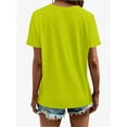 thumbnail image 2 of Women's T Shirts V Neck Casual Short Sleeve Summer Basic Tops Tees, 2 of 5