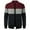 Wine, variant on ZCFZJW Mens Casual Striped Color Block Sweaters Lightweight Long Sleeve Full Zip up Cardigan Jackets Coat Loose Fit Comfy Baggy Outwear Tops with Pockets Gray L