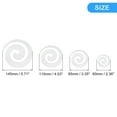 thumbnail image 2 of Acrílico Espejo Pegatinas de pared, 12uds en 1 Juego Auto Adhesivo Redondo Espiral Forma Removible Pared Calcomanías para Hogar Habitación Oficina DIY Decoración, Plata, 2 of 7