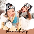 thumbnail image 4 of Lsque Geometric Sports Energetic Burst Pattern Knitted Beanie, Unisex Winter Hat, Knit Hat Winter Beanies Thick Fisherman Beanies Cuffed Plain Skull Caps, 4 of 6