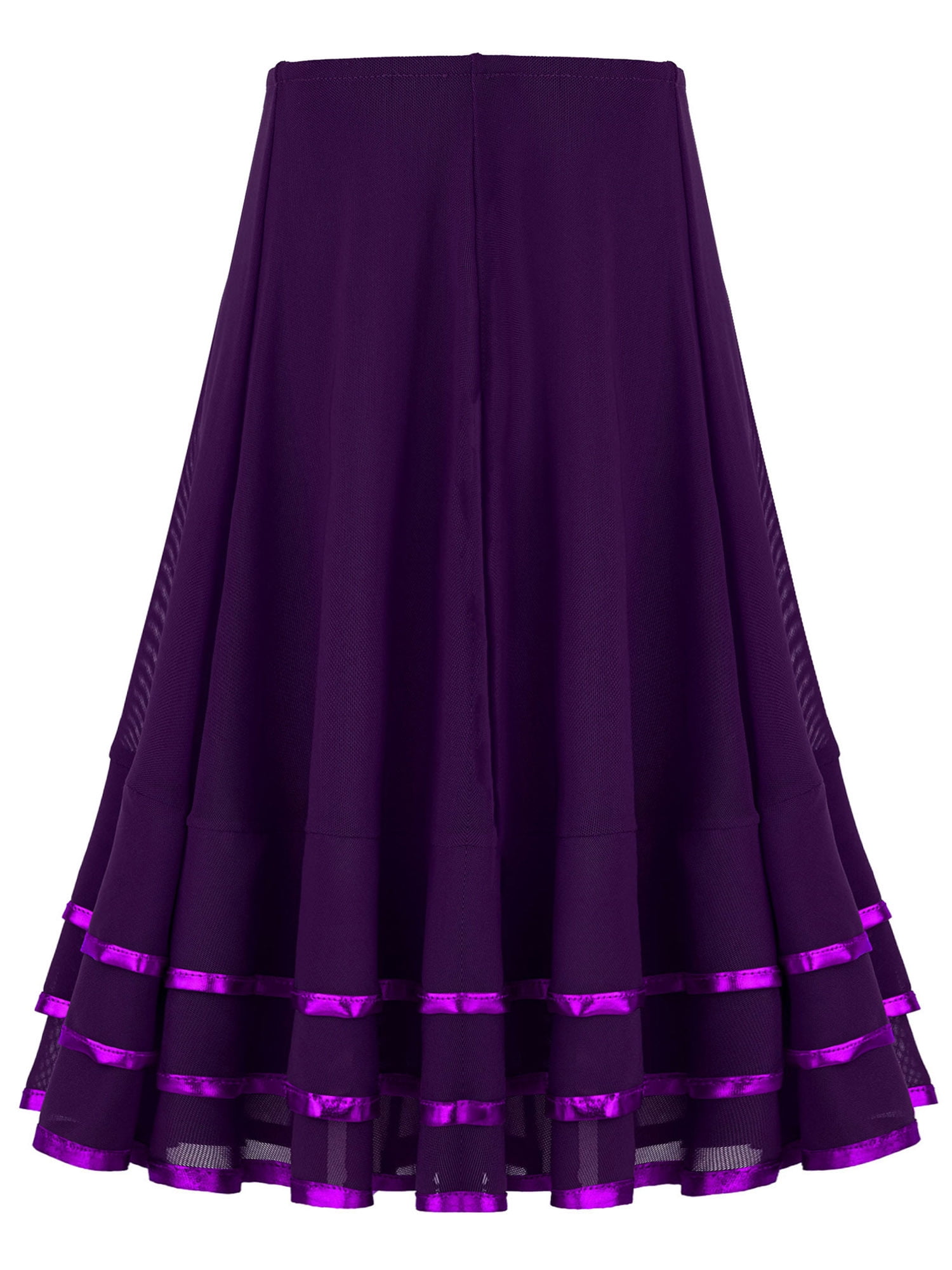 Aislor Girls Long Full Circle Dance Skirt Praise Dance Dress Liturgical