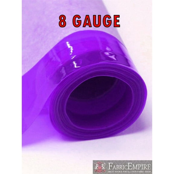 8 Gauge PURPLE Tinted Plastic Vinyl Fabric 48" Wide Sold By The Yard