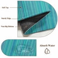 thumbnail image 6 of Turquoise Stripes 2'x6' Runner Rugs for Hallway Kitchen Bedside Non Slip Washable, Modern Abstract Art Striped Farmhouse Entryway Rug Runners with Rubber Backing, Long Carpet Runner for Laundry Room, 6 of 8