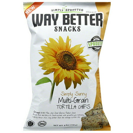 Way Better Snacks Multigrain Tortilla Chips, 5.5 oz, (Pack of (Best Way To Reheat Chips)