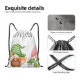 thumbnail image 4 of Sikiie Cactus Gnome Drawstring Backpack Drawstring Bags, Draw String Back Bag for Sports, Gym, Travel, Swimming, Beach-Small, 4 of 6
