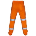 thumbnail image 2 of Pantalones de trabajo de seguridad para adultos Pantalones de chándal de cintura elástica de alta visibilidad Viz FOrange3XL, 2 of 3