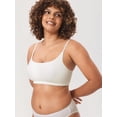 thumbnail image 3 of Sostén MOMANDA de Lactancia Sin Costuras, Sin Aros, Acanalado, Talla Grande, Blanco, 3 of 6
