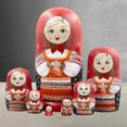 thumbnail image 3 of 7 Piezas de Rusas Matryoshka Talladas , Artesanías de , Juguetes Apilables, Rusas Anidadas para Niñas, Accesorios de Fiest Sunnimix Matrioska, 3 of 8