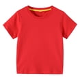 thumbnail image 4 of Cethrio Kids Boys' Shorts Sets, Short Sleeve Cotton 2-Piece Summer Outfit Sets Red Size 7-8 T, 4 of 4