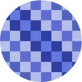 thumbnail image 1 of Ahgly Company Machine Washable Indoor Round Transitional Day Sky Blue Area Rugs, 4' Round, 1 of 7