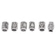 thumbnail image 5 of Cuentas para el cabello de la barba ANGGREK 6 piezas Vintage Viking Runas Barba Tubo para el cabello Cuentas Rastas Trenzado del cabello Cuentas Tirar Pasador para el cabello ANGGREK Otros, 5 of 8