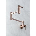 thumbnail image 3 of Kingston Brass KS810DLAC Concord Wall Mount Pot Filler Faucet, Antique Copper, 3 of 8