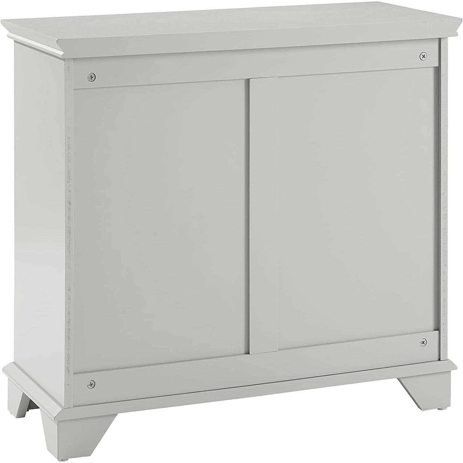 Linen Hamper with Tilt-Out Design - Coastal Cottage Laundry Basket - Two Compartment Storage