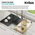 KRAUS Organic Solid Bamboo Cutting Board for Kitchen Sink 18.5 in. x 12