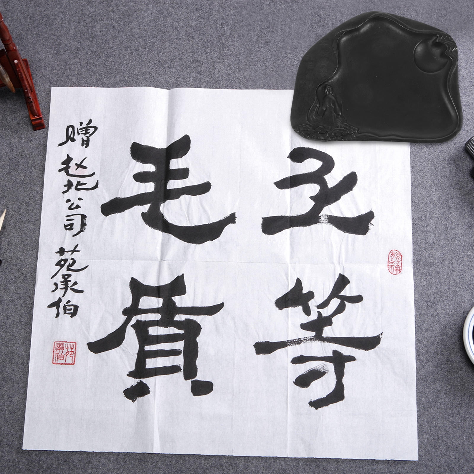 HEMOTON Calligraphy Inkslab Grinding Inkstone Desktop Inkslab Painting Inkslab Inkslab for Writing