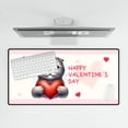 thumbnail image 4 of Happy Valentine's Day Scottish Fold Brings Love Heart Desk Mat Full Keyboard Mouse Pad Cat Lover Kitten Owner Gifts Large Mousepad - 02028, 4 of 5