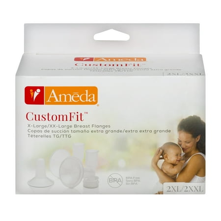 Ameda CustomFit Breast Flanges XL/2XL, 1 Pair