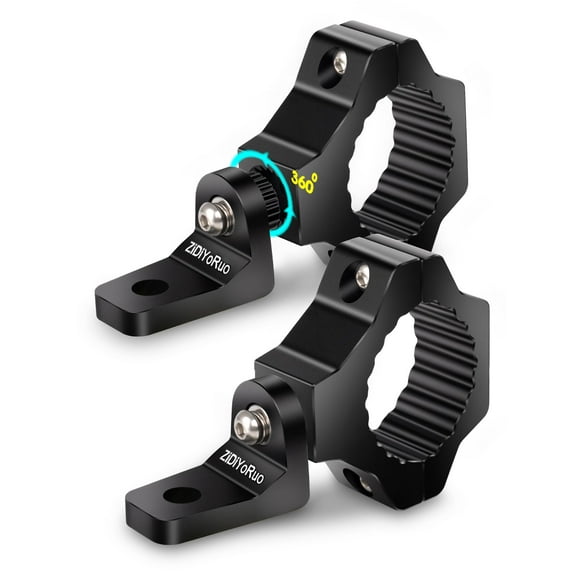 Soportes de barra de luces ZIDIYORUO para barras antivuelco UTV 360° 1.75-2