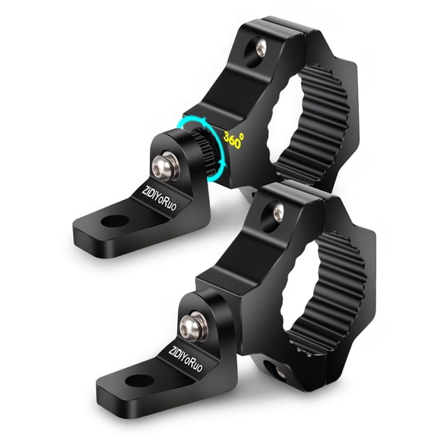 Soportes de barra de luces ZIDIYORUO para barras antivuelco UTV 360° 1.75-2