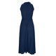 thumbnail image 5 of ICHUANYI Liquidación Vestidos adelgazantes fruncidos con cinturón, informales, sin mangas, con cuello redondo y cintura sólida para mujer ICHUANYI WER2023082204232, 5 of 5