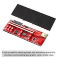 thumbnail image 5 of Unique Bargains V013 PRO PCI-E 1X à 16X Carte Graphique Express Rallonge 16A Alimentation USB3.0 Interface 6P Contrôle LED, 5 of 5