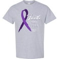 thumbnail image 3 of Inktastic Testicular Cancer Awareness Faith over Fear T-Shirt, 3 of 5
