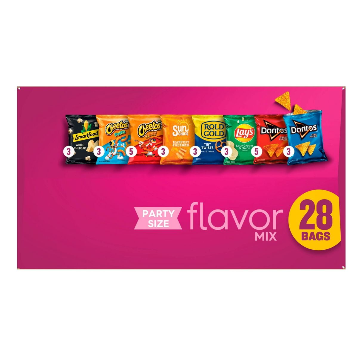 Frito-Lay Chips and Snacks Fun Times Mix Party Size Variety Pack - 28ct