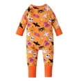 thumbnail image 4 of WIBACKER Halloween Cotton Baby Convertible Footie Pajamas, Sleep and Play Footless Zipper Sleeper for Unisex Baby Boys Girls 3-6M, 4 of 11