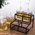 thumbnail image 4 of Soporte para botellas de mermelada de acero inoxidable, estante de almacenamiento para botellas de azúcar de cuatro rejillas, estante de almacenamiento para cocina, 4 of 8