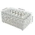 thumbnail image 6 of Modern Silver Tissue Box Holder with Crystal Accents – Waterproof, Removable Cover, Elegant Design for Home, Bathroom, Office, 6 of 10