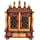 Home and Bazaar Rajasthani Ethnic Handcrafted Wooden Temple / Mandir / Pooja Ghar / Mandapam 18x12x24 inch Outer and 16x9x10.75 Inch Inner Size (L x W x H) KI-380