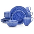 thumbnail image 1 of Open Box Stone Lain Constance 16-Piece Dinnerware Set Porcelain, Blue, 1 of 7