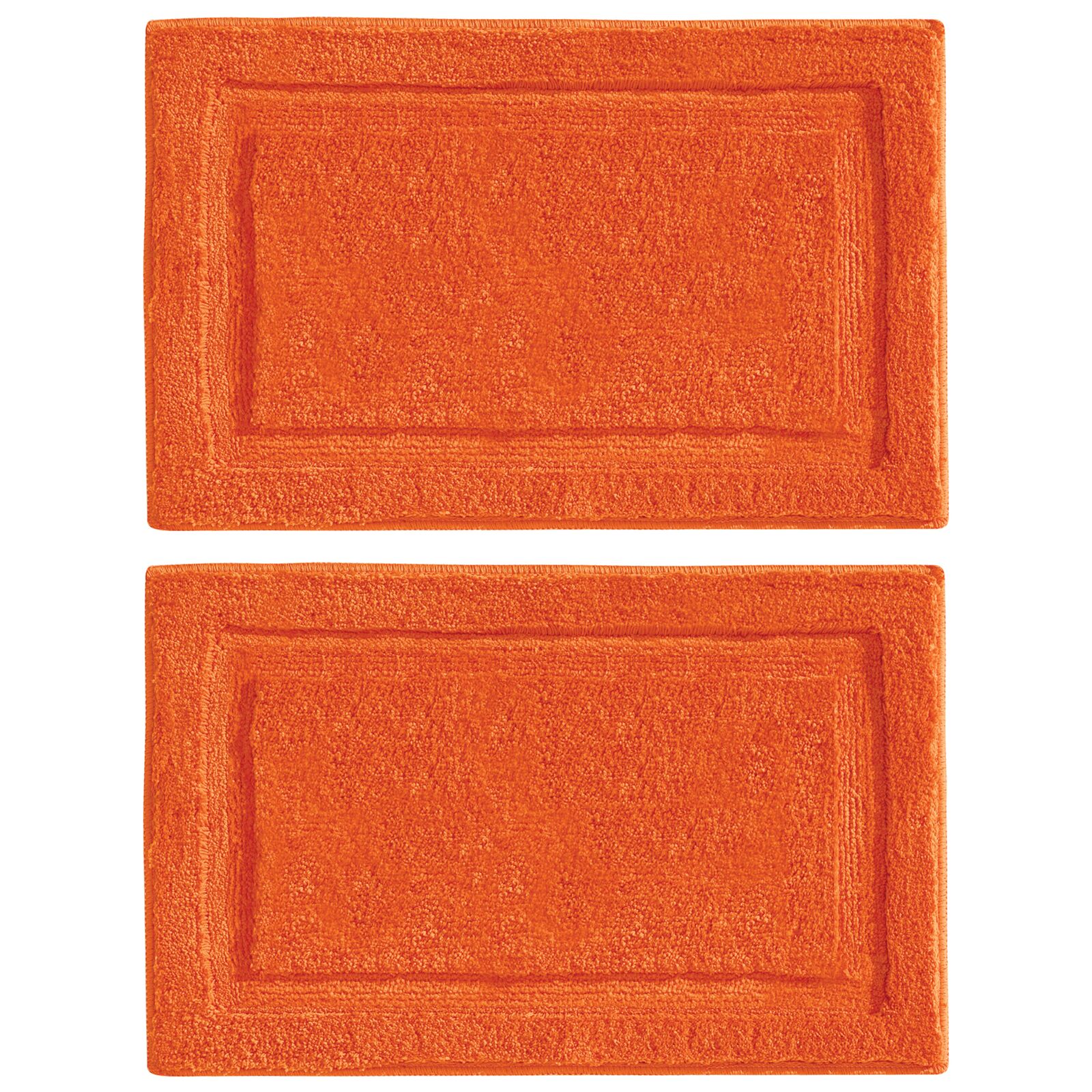 mDesign NonSlip Microfiber Bathroom Rug WaterAbsorbent Floor Mat